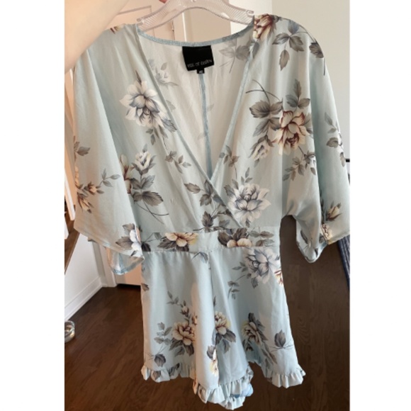 2/$10 Rise of Dawn Floral Romper - Picture 4 of 5